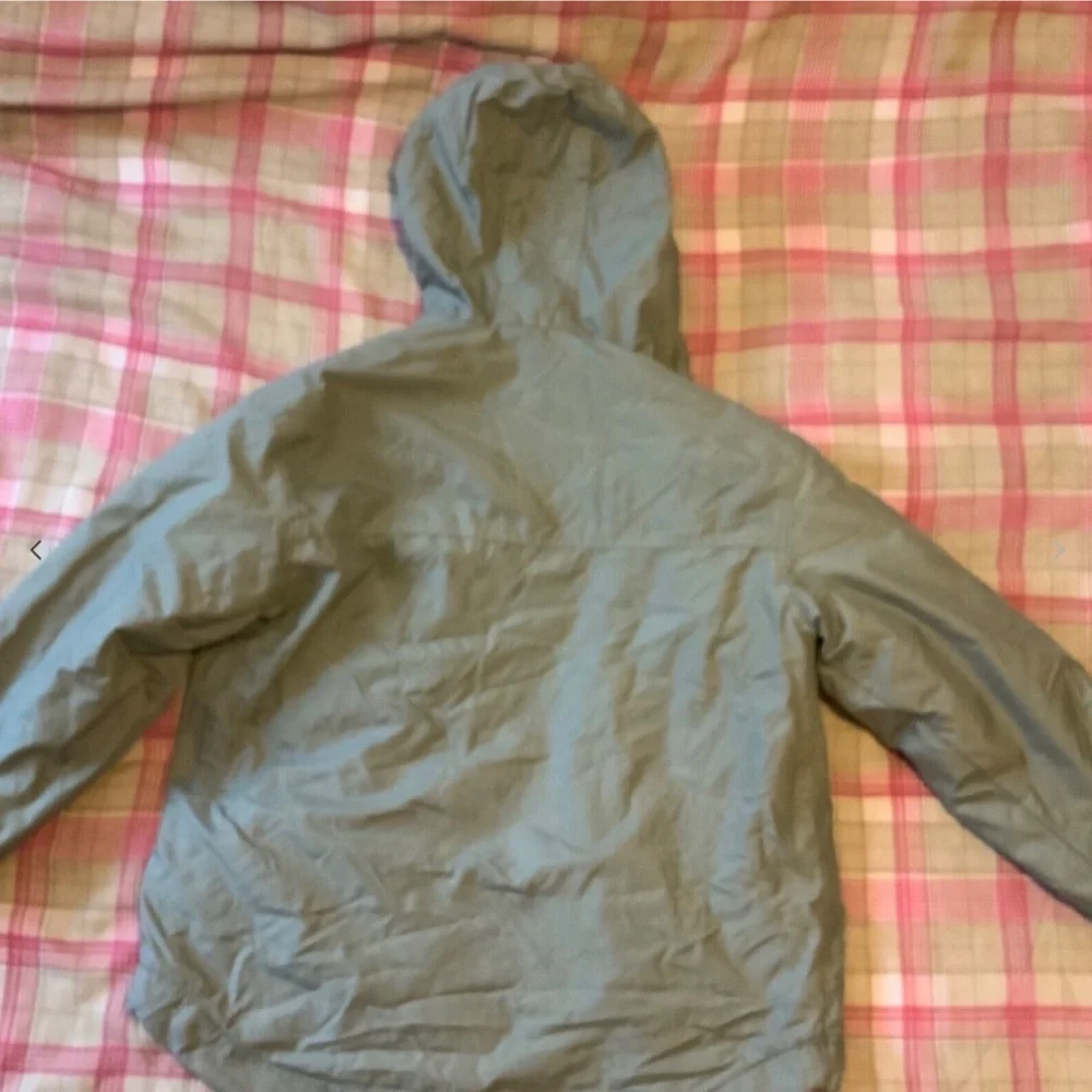 Boy Green Winter Jacket Size M 10 12 Hooded Fleece Lined Olive